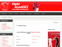 Tablet Screenshot of fight-academy.eu